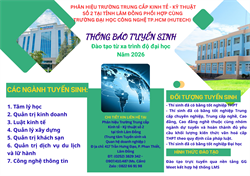 PHÂN HIỆU TRƯỜNG TRUNG CẤP KINH TẾ - KỸ THUẬT SỐ 2 TẠI TỈNH LÂM ĐỒNG PHỐI HỢP CÙNG TRƯỜNG (HUTECH) ĐẠI HỌC CÔNG NGHỆ TP.HCM 